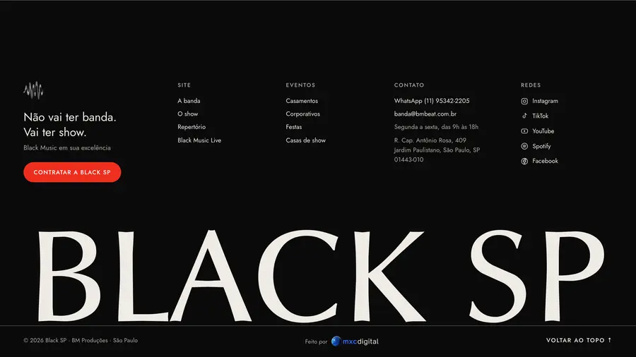 Black SP: Rodapé
