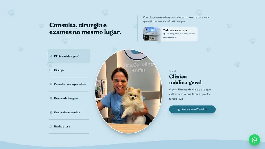 Clínica Pet Caroline Keffer: Consulta, cirurgia e exames no mesmo lugar.