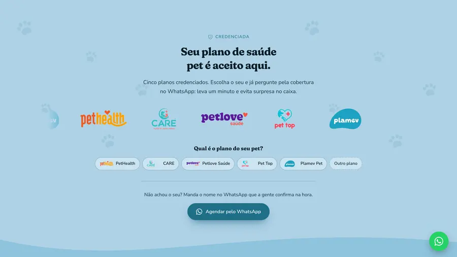 Clínica Pet Caroline Keffer: Seu plano de saúde pet é aceito aqui.