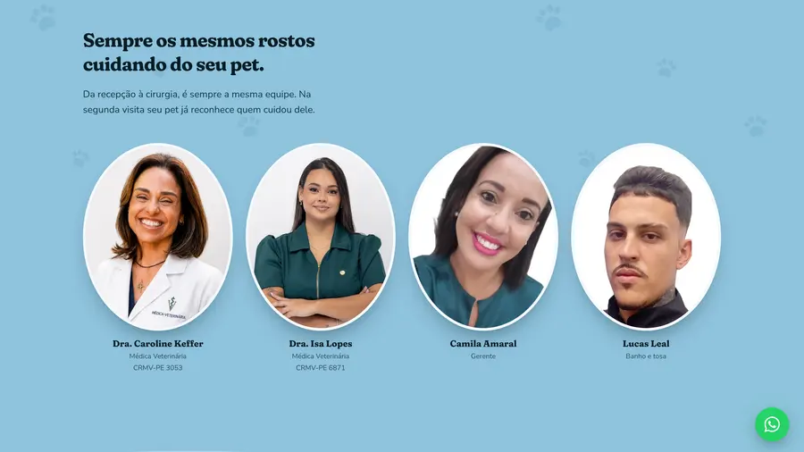 Clínica Pet Caroline Keffer: Sempre os mesmos rostos cuidando do seu pet.