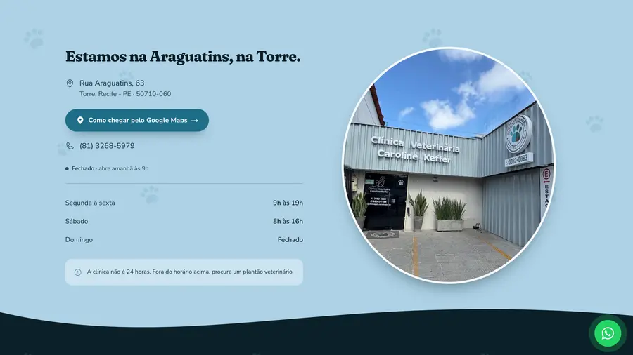 Clínica Pet Caroline Keffer: Estamos na Araguatins, na Torre.